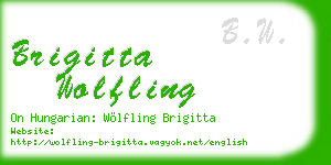 brigitta wolfling business card