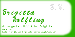 brigitta wolfling business card